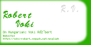 robert voki business card